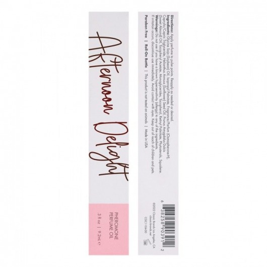 Масло с феромонами CG Afternoon Delight с тропическим цветочным ароматом - 9,2 мл. -  - Магазин феромонов в Абакане