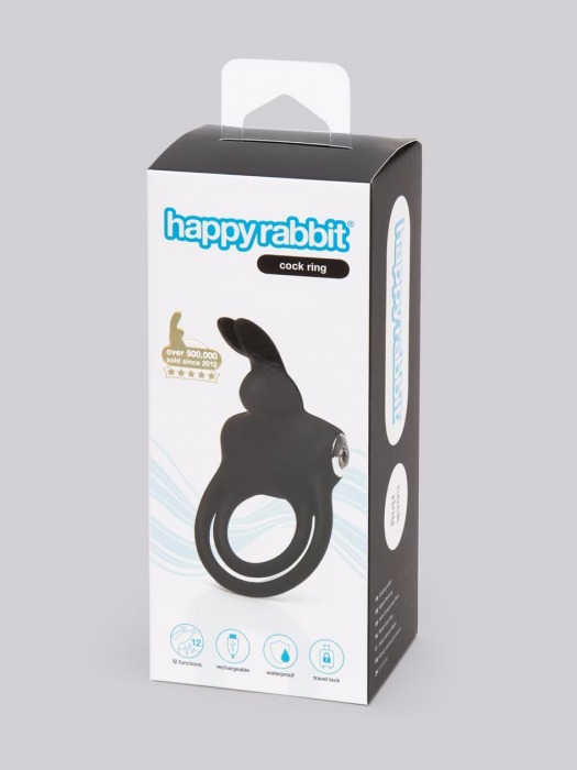 Черное эрекционное виброкольцо Happy Rabbit Cock Ring - Happy Rabbit - в Абакане купить с доставкой