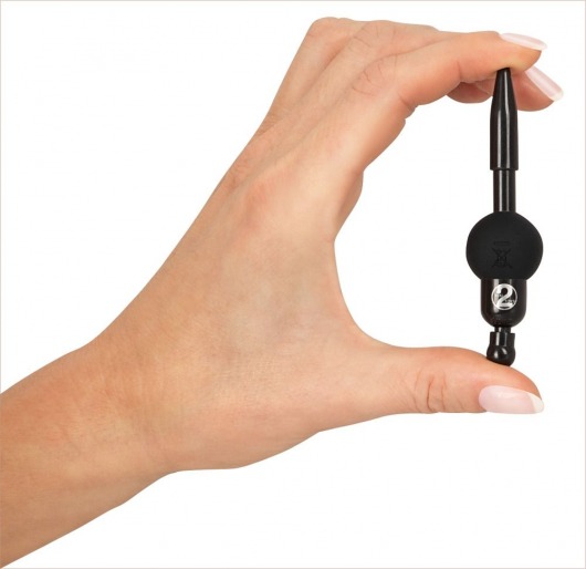 Черный уретральный вибростимулятор Vibrating Penis Plug - Orion - купить с доставкой в Абакане