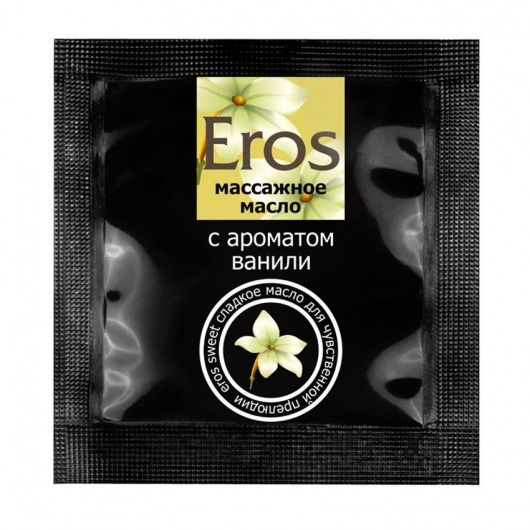 Саше массажного масла Eros sweet c ароматом ванили - 4 гр. - Биоритм - купить с доставкой в Абакане