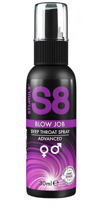 Лубрикант для орального секса S8 Deep Throat Spray - 30 мл. - Stimul8 - купить с доставкой в Абакане