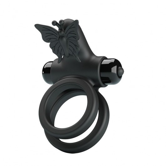 Черное эрекционное виброкольцо Passionate Ring IX - Baile - в Абакане купить с доставкой