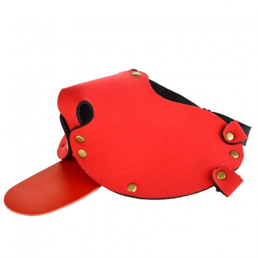 Красная неопреновая маска  Дог - Sitabella - купить с доставкой в Абакане