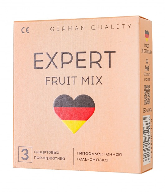 Ароматизированные презервативы EXPERT Fruit Mix - 3 шт. - Expert - купить с доставкой в Абакане