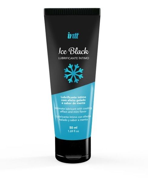 Лубрикант на водной основе Ice Black с ледяным эффектом - 50 мл. - INTT - купить с доставкой в Абакане