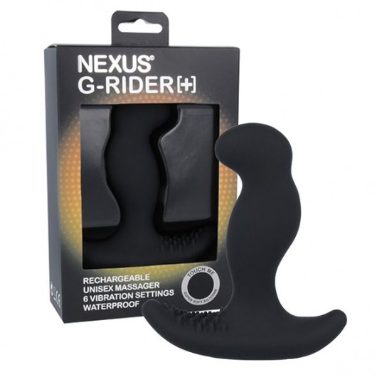 Черный вибромассажер простаты Nexus G-Rider+ - 12,6 см. - Nexus Range - в Абакане купить с доставкой