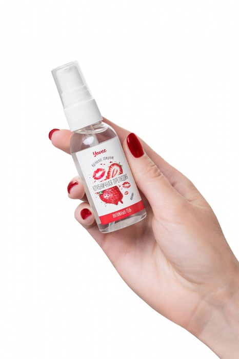 Съедобная гель-смазка Yovee «Клубничная прелюдия» с Д-пантенолом и вкусом клубники - 50 мл. - ToyFa - купить с доставкой в Абакане