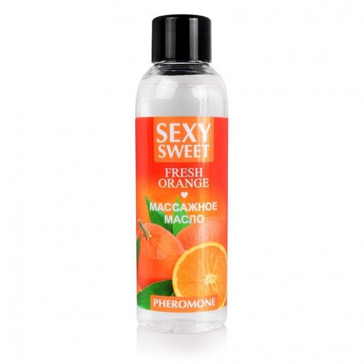 Массажное масло Sexy Sweet Fresh Orange с ароматом апельсина и феромонами - 75 мл. - Биоритм - купить с доставкой в Абакане