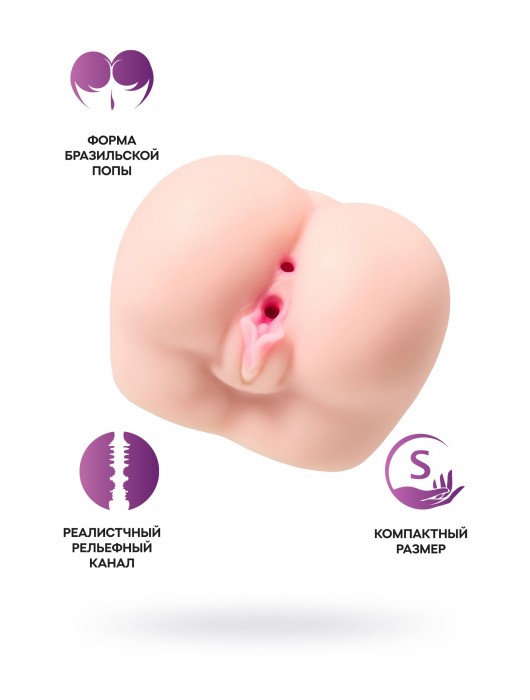 Реалистичный мастурбатор Paula с 2 любовными тоннелями - ToyFa - в Абакане купить с доставкой