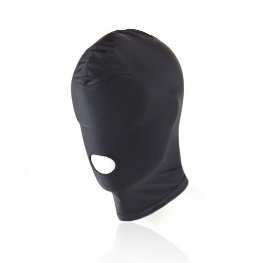 Черный текстильный шлем с прорезью для рта - Notabu - купить с доставкой в Абакане