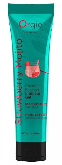 Съедобный интимный гель Orgie Lube Tube Cocktail Strawberry Mojito - 100 мл. - ORGIE - купить с доставкой в Абакане