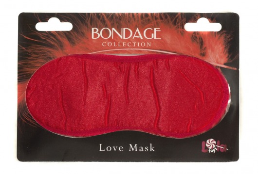 Красная маска на глаза BONDAGE - Lola Games - купить с доставкой в Абакане