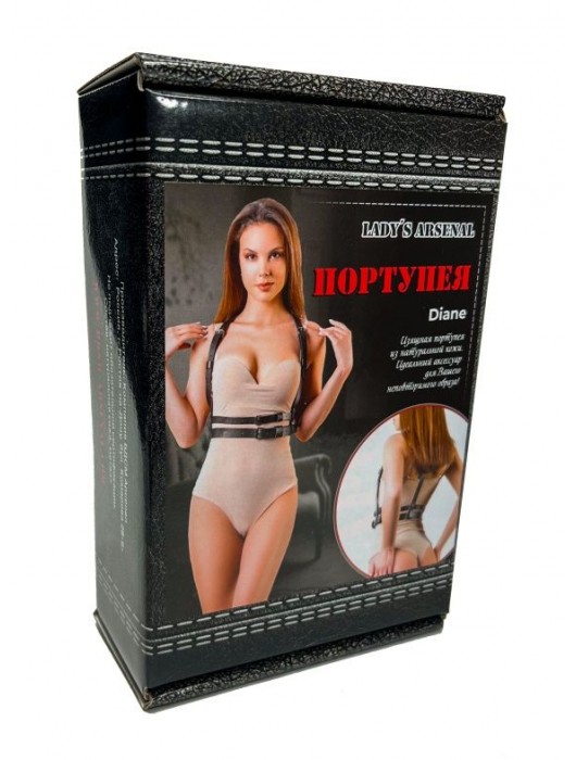 Изящная портупея из натуральной кожи Diane - БДСМ Арсенал - купить с доставкой в Абакане