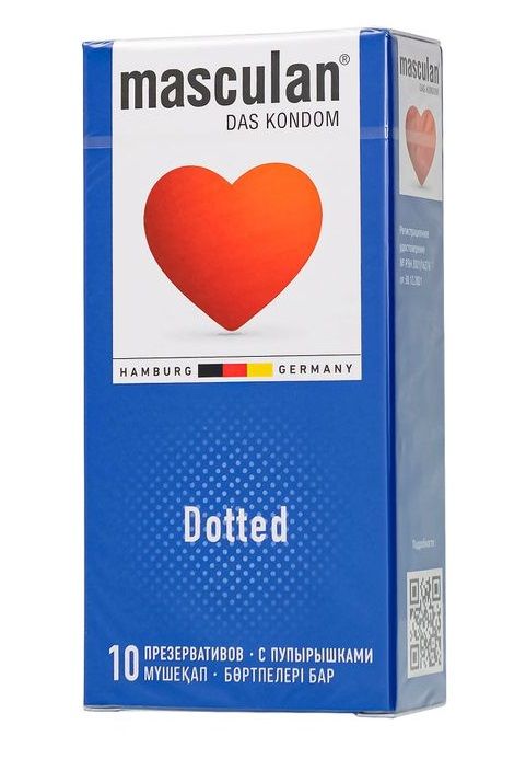 Презервативы с пупырышками Masculan Dotted - 10 шт. - Masculan - купить с доставкой в Абакане