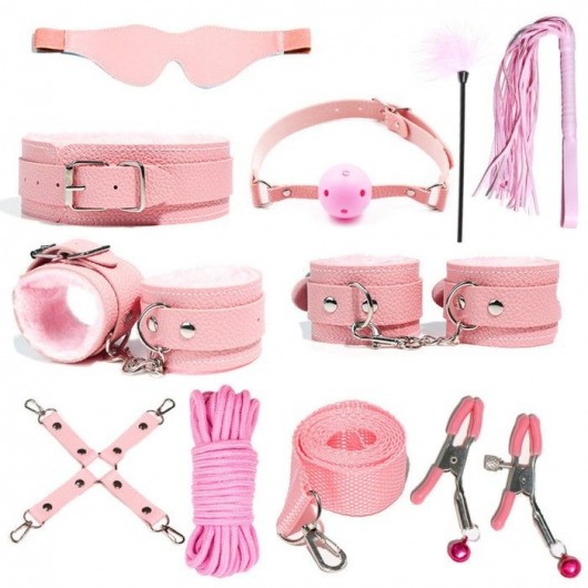 Розовый БДСМ-набор «Оки-Чпоки» из 11 предметов - Сима-Ленд - купить с доставкой в Абакане