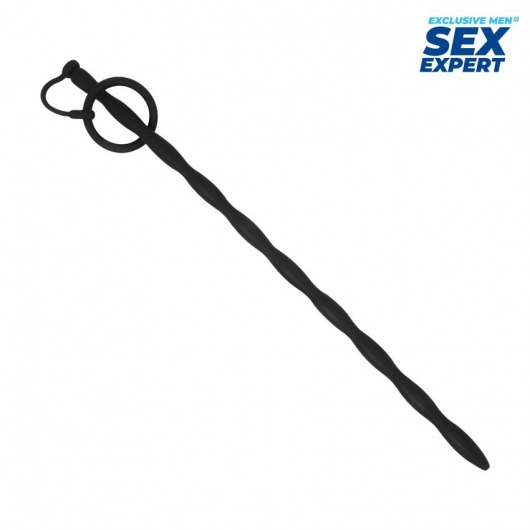 Черный стимулятор уретры Sex Expert - Sex Expert - купить с доставкой в Абакане