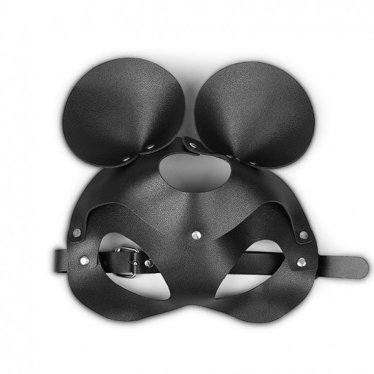 Пикантная черная маска «Озорная мышка» с заклепками - Сима-Ленд - купить с доставкой в Абакане