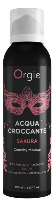 Хрустящая пенка для массажа Orgie Acqua Croccante Sakura с ароматом сакуры - 150 мл. - ORGIE - купить с доставкой в Абакане