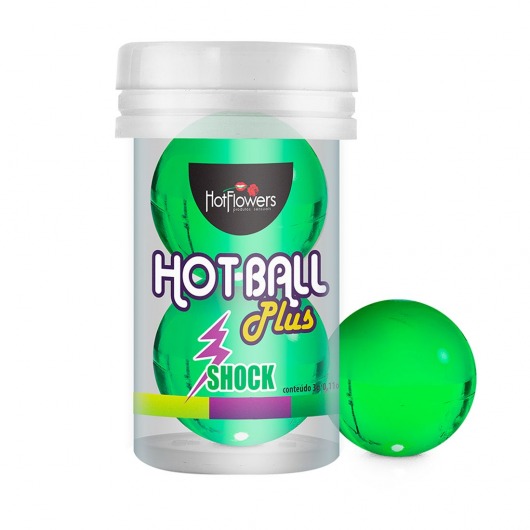 Лубрикант на силиконовой основе Hot Ball Plus с покалывающим эффектом (2 шарика по 3 гр.) - HotFlowers - купить с доставкой в Абакане