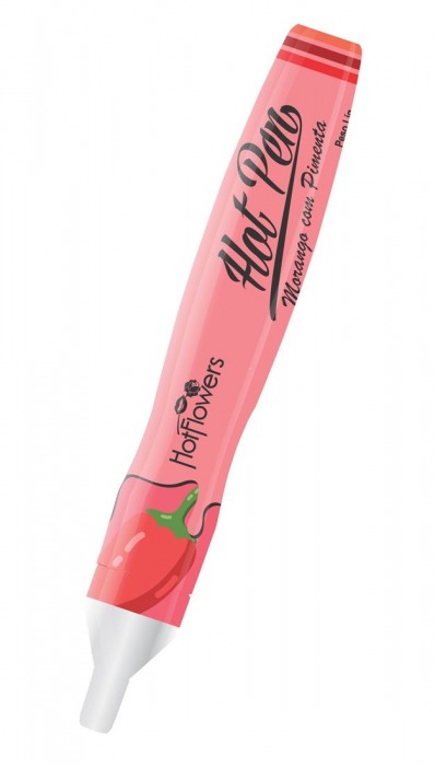 Ручка для рисования на теле Hot Pen со вкусом клубники и острого перца - HotFlowers - купить с доставкой в Абакане