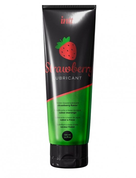 Смазка на водной основе с ароматом клубники Strawberry Lubricant - 100 мл. - INTT - купить с доставкой в Абакане