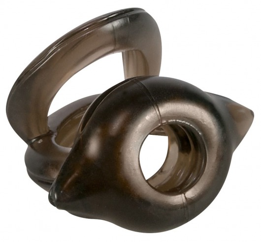 Черное эрекционное кольцо для пениса и мошонки - Orion - в Абакане купить с доставкой