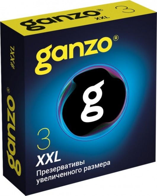 Презервативы увеличенного размера Ganzo XXL - 3 шт. - Ganzo - купить с доставкой в Абакане