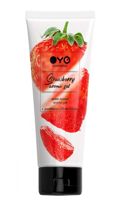 Лубрикант на водной основе OYO Aroma Gel Strawberry с ароматом клубники - 75 мл. - OYO - купить с доставкой в Абакане