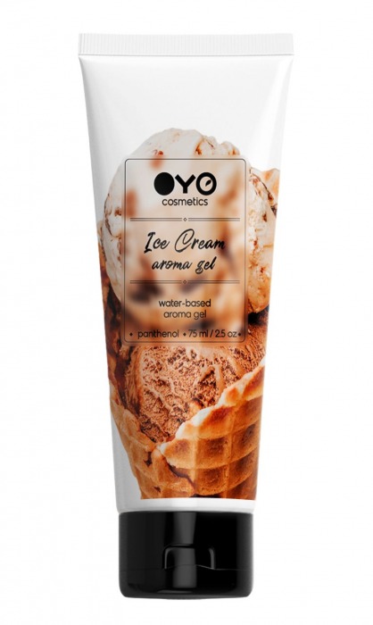 Лубрикант на водной основе OYO Aroma Gel Ice Cream с ароматом пломбира - 75 мл. - OYO - купить с доставкой в Абакане