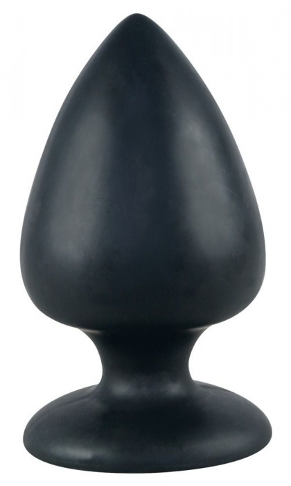 Большая чёрная анальная втулка Black Velvet Extra XL - 14 см. - Orion