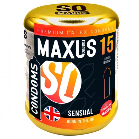 Презервативы анатомической формы Maxus Sensual - 15 шт. - Maxus - купить с доставкой в Абакане