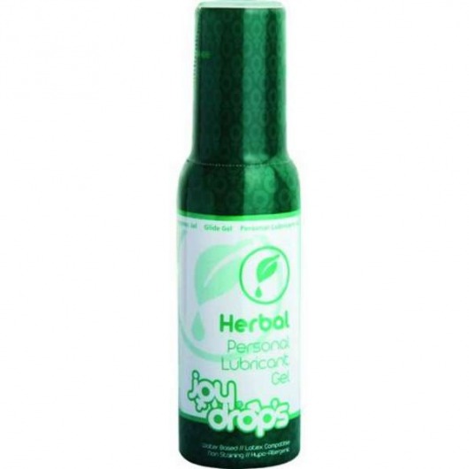 Смазка на водной основе JoyDrops Herbal - 100 мл. - JoyDrops - купить с доставкой в Абакане