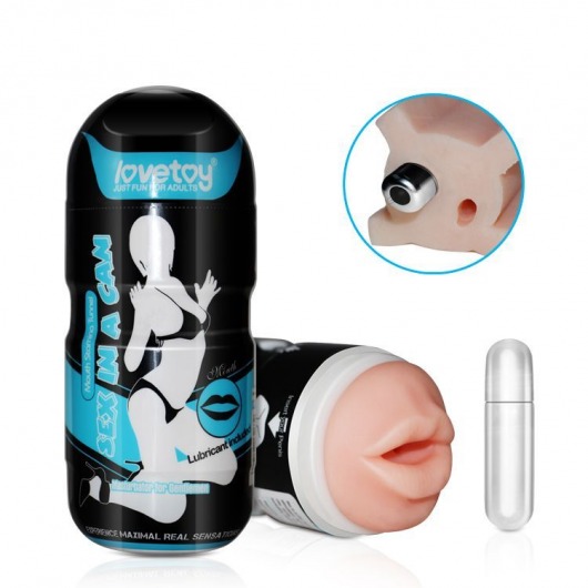Мастурбатор-ротик Vibrating Mouth - Lovetoy - в Абакане купить с доставкой