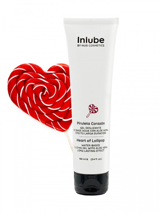 Смазка на водной основе Nuei Inlube Lollipop с алоэ вера и ароматом леденцов - 100 мл. - Nuei cosmetics - купить с доставкой в Абакане