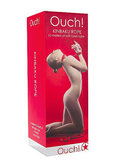 Красная веревка для бандажа Kinbaku - 10 м. - Shots Media BV - купить с доставкой в Абакане