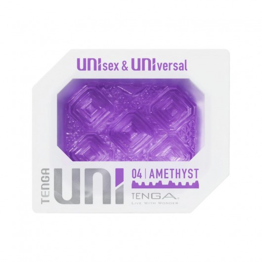 Фиолетовый мастурбатор-стимулятор Tenga Uni Amethyst - Tenga - в Абакане купить с доставкой