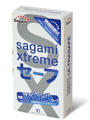 Презервативы Sagami Xtreme Ultrasafe с двойным количеством смазки - 10 шт. - Sagami - купить с доставкой в Абакане