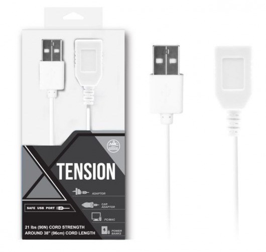 Белый удлинитель USB-провода - 100 см. - NMC - купить с доставкой в Абакане