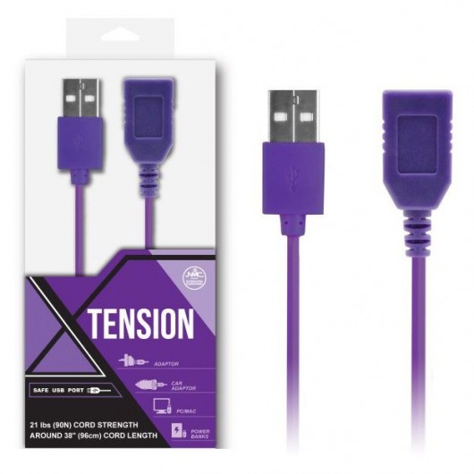 Фиолетовый удлинитель USB-провода - 100 см. - NMC - купить с доставкой в Абакане