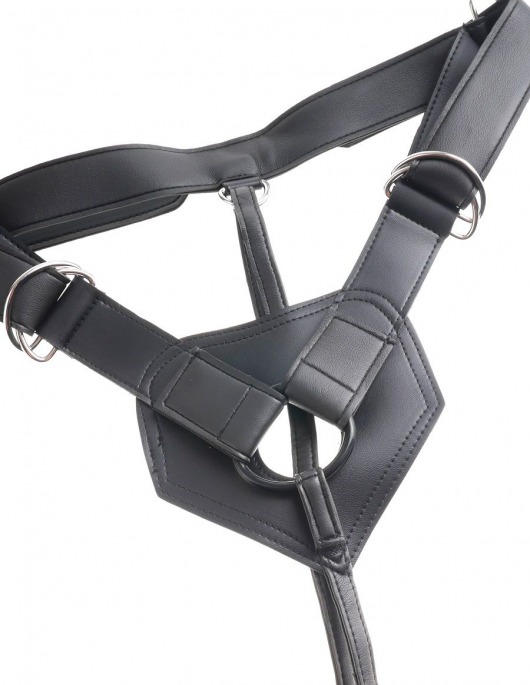 Страпон Harness со съемной чёрной насадкой King Cock 9 - 23 см. - Pipedream - купить с доставкой в Абакане