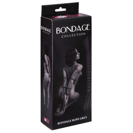 Серая веревка Bondage Collection Grey - 9 м. - Lola Games - купить с доставкой в Абакане