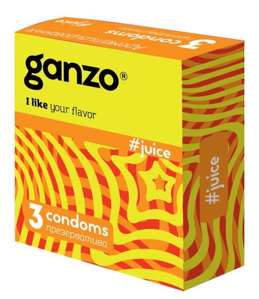 Ароматизированные презервативы Ganzo Juice - 3 шт. - Ganzo - купить с доставкой в Абакане