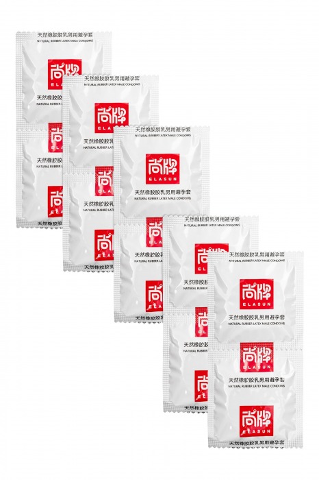 Презервативы с точками и ребрами Elasun Ribbed and Dotted - 10 шт. - Elasun - купить с доставкой в Абакане