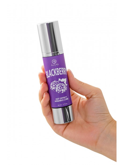 Массажное масло 2-в-1 Blackberry Hot Effect с разогревающим эффектом и вкусом ежевики - 50 мл. - Secret Play - купить с доставкой в Абакане