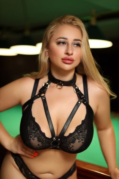 Черная кожаная сбруя с ошейником plus size из нежной кожи - БДСМ Арсенал - купить с доставкой в Абакане
