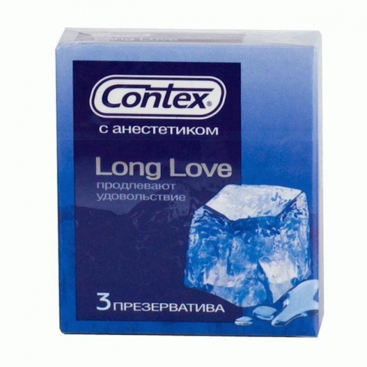 Презервативы с продлевающей смазкой Contex Long Love - 3 шт. - Contex - купить с доставкой в Абакане