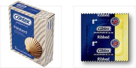 Презервативы с рёбрышками CONTEX Ribbed - 3 шт. - Contex - купить с доставкой в Абакане