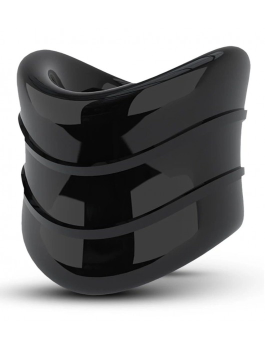 Черное эрекционное кольцо на мошонку Beef Ball Stretcher Snug X Long - Blush Novelties - в Абакане купить с доставкой