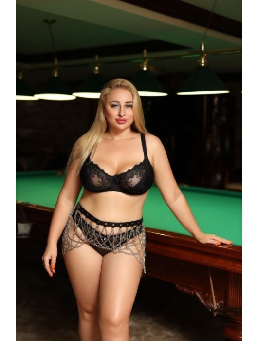 Черно-серебристый пояс-юбочка plus size Efra - БДСМ Арсенал - купить с доставкой в Абакане