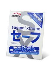 Презерватив Sagami Xtreme Ultrasafe с двойным количеством смазки - 1 шт. - Sagami - купить с доставкой в Абакане